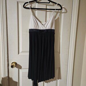 A. BYER Black and White Cocktail Dress